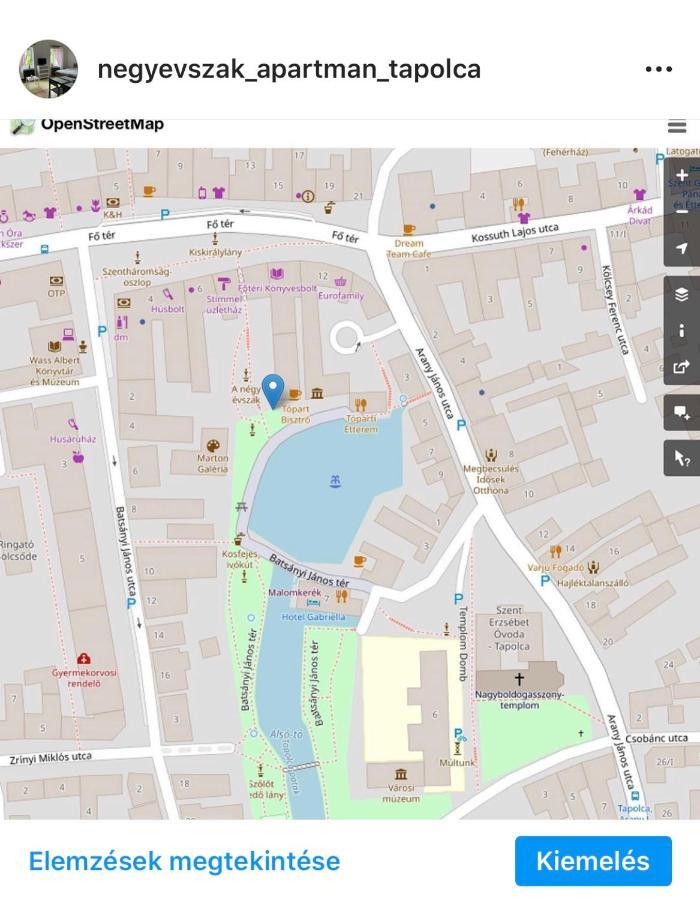 Negy Evszak Apartman- 陶波尔曹 外观 照片